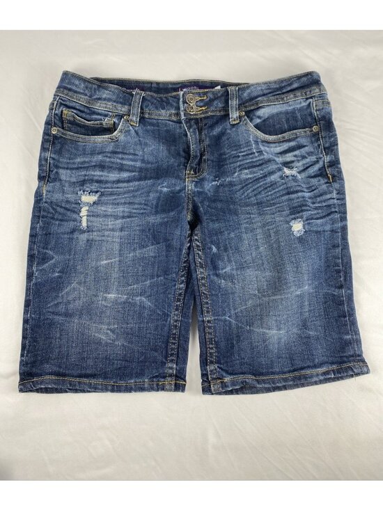 Vigoss Pants - Vigoss Bermuda 7 Pocket Stretch Denim Jean Shorts Lowrise Jrs / Womens Size 9